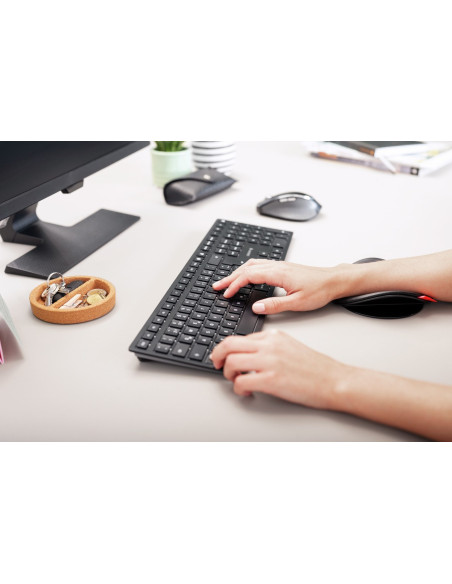 Cherry Kw 9100 Slim Klawiatura Uniwersalne Rf Wireless + Bluetooth Qwertz Swiss Czarny