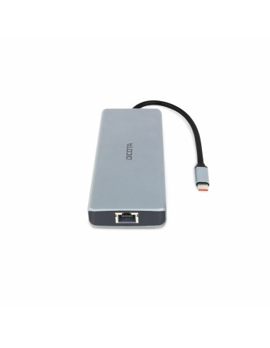 Dicota D32065 Huby I Koncentratory Usb 3.2 Gen 1 (3.1 Gen 1) Type-C Srebrny