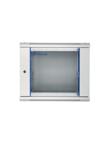 Extralink Szafa Rack 9U 600X450 Szara Montowana Na Ścianie