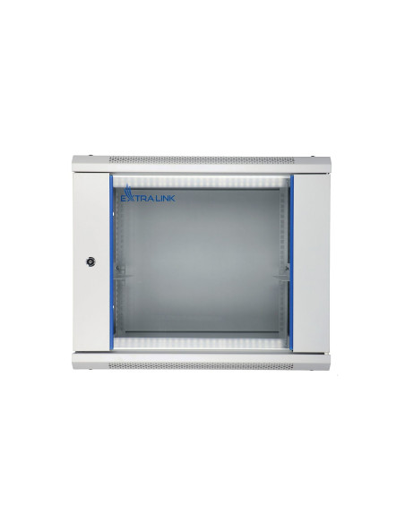 Extralink Szafa Rack 9U 600X450 Szara Montowana Na Ścianie