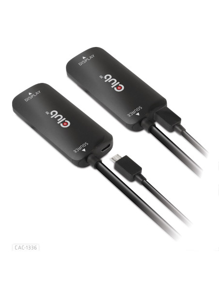 Club3D Cac-1336 Adapter Kablowy 1 M Hdmi + Usb Usb Type-C Czarny