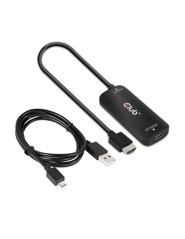 Club3D Cac-1336 Adapter Kablowy 1 M Hdmi + Usb Usb Type-C Czarny