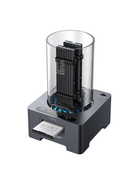 Graugear G-M2Dk-Cr-10G Stacja Dokująca Do Dysków Twardych Usb 3.2 Gen 2 (3.1 Gen 1) Type-C Szary