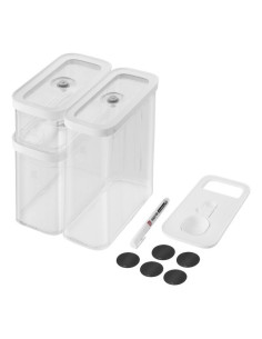 Zwilling 1026082 Prostokątny Pojemnik 5,4 L Przezroczysty, Biały 5 Szt.