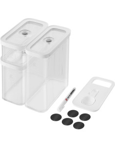 Zwilling 1026082 Prostokątny Pojemnik 5,4 L Przezroczysty, Biały 5 Szt. 2