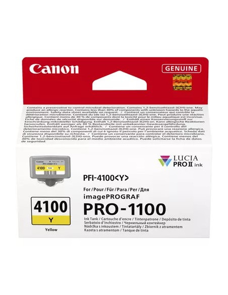 Canon Lucia Pro Ii Nabój Z Tuszem 1 Szt. Oryginalny Standardowa Wydajność Żółty
