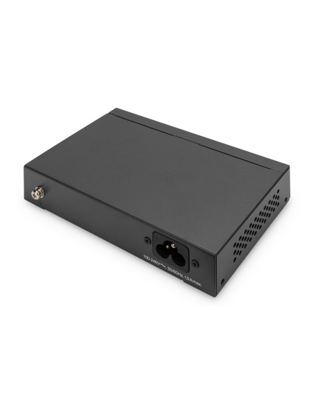 Digitus Przełącznik Gigabit Ethernet Poe, 4 Porty Poe + 1 Port Uplink, Dostępna Moc Zasilania Poe: 60 W