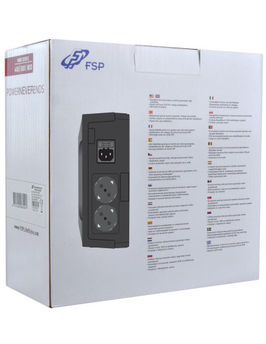 Fsp Nano 800 Zasilacz Ups Czuwanie (Offline) 0,8 Kva 480 W 2 X Gniazdo Sieciowe