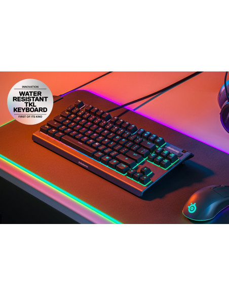 Klawiatura Gamingowa Steelseries Apex 3 Tenkeyless Klawiatura Do Gier Światło Led Rgb Amerykańskie Przewodowe Przełączniki Whisp