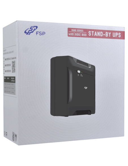 Fsp Nano 600 Zasilacz Ups Czuwanie (Offline) 0,6 Kva 360 W 2 X Gniazdo Sieciowe