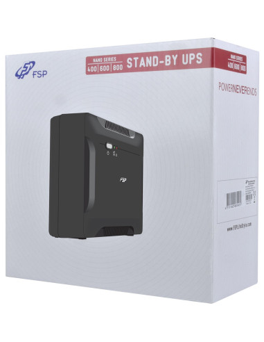 Fsp Nano 600 Zasilacz Ups Czuwanie (Offline) 0,6 Kva 360 W 2 X Gniazdo Sieciowe