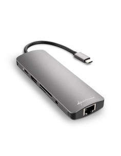 Sharkoon Usb 3.0 Type C Combo Adapter Hdmi, Rj-45, Usb 3.2 Gen 1 (3.1 Gen 1)
