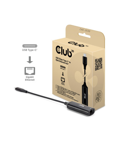 Adapter I/O Usb-C Do Rj45/M/F Cac-2530 Club3D