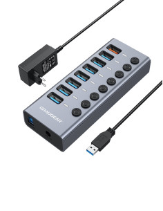 Graugear G-Hub71-A Huby I Koncentratory Usb 3.2 Gen 1 (3.1 Gen 1) Type-A 5000 Mbit/S 2