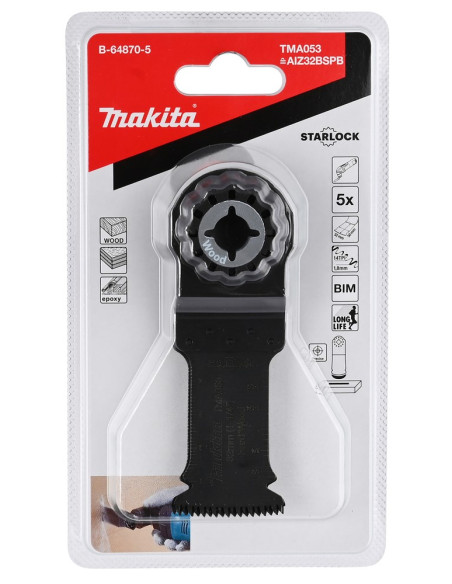 Makita B-64870-5 Wyrzynarka, Piła Wyrzynarkowa Oraz Ostrze Do Piły Tarczowej Bimetaliczny 5 Szt.