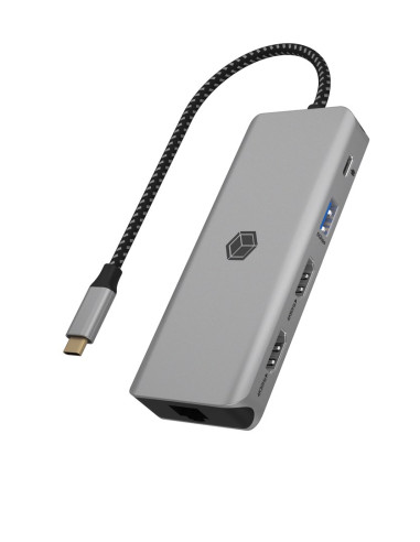 Stacja Dokująca Icy Box 9-W-1 Przenośna Usb 3.2 Gen 1 Type-C Sprzedaż Detaliczna