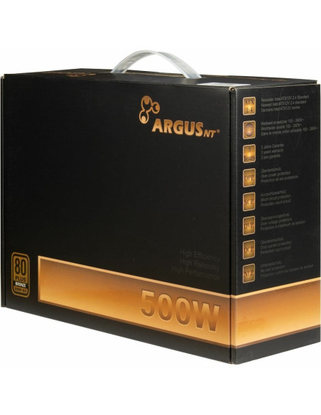 Zasilacz Inter-Tech Argusnt Bps-500 - 500 W - 100 - 240 V - 47 - 63 Hz - 7/3,5 A - 100 W - 420 W