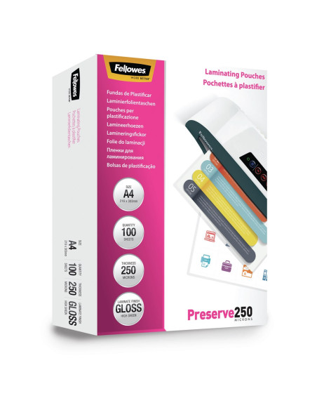 Laminator Pouch Glossy/A4 250 100Pcs 5401802 Fellowes