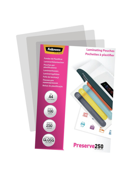 Laminator Pouch Glossy/A4 250 100Pcs 5401802 Fellowes
