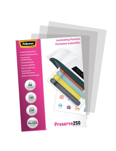 Laminator Pouch Glossy/A4 250 100Pcs 5401802 Fellowes