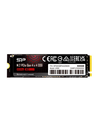 Dysk Ssd Silicon Power Ud90 500Gb M.2 Pcie Nvme Gen4X4 Nvme 1.4 4800/3700 Mb/S