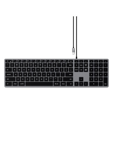 Klawiatura Satechi Slim W3 Z Układem Numerycznym Usb-C (Space Gray) Us