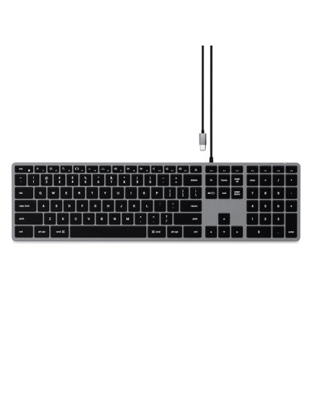 Klawiatura Satechi Slim W3 Z Układem Numerycznym Usb-C (Space Gray) Us