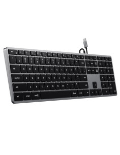 Klawiatura Satechi Slim W3 Z Układem Numerycznym Usb-C (Space Gray) Us 2