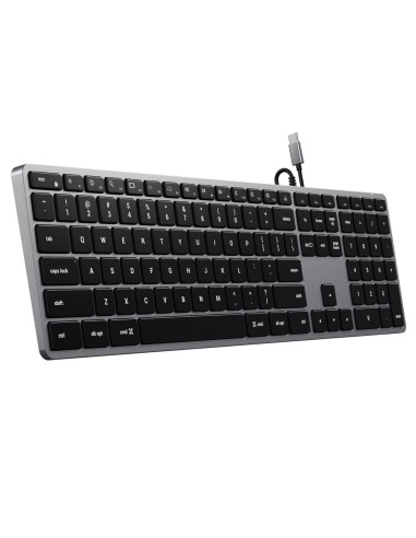 Klawiatura Satechi Slim W3 Z Układem Numerycznym Usb-C (Space Gray) Us