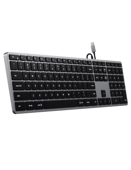 Klawiatura Satechi Slim W3 Z Układem Numerycznym Usb-C (Space Gray) Us