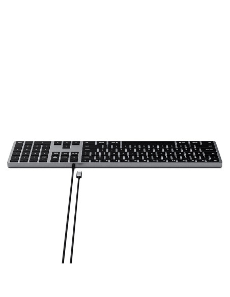 Klawiatura Satechi Slim W3 Z Układem Numerycznym Usb-C (Space Gray) Us