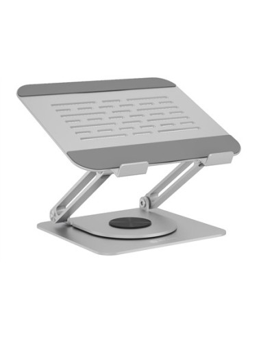 Podstawka Pod Laptopa Raidsonic Ib-Nh300-R, Ergonomiczne Pozycjonowanie, Obrotowa Konstrukcja, 17", Srebro
