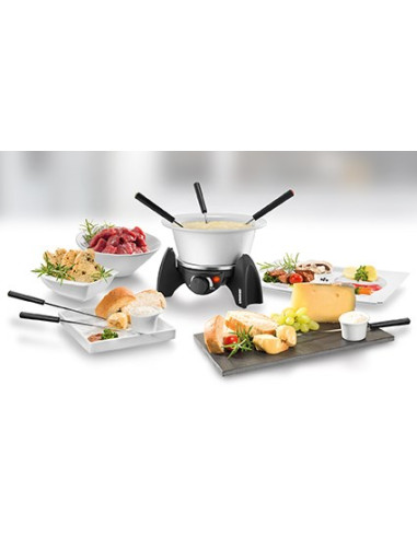 Elektryczne Fondue Unold 0,8L 6 Osób Stal Nierdzewna