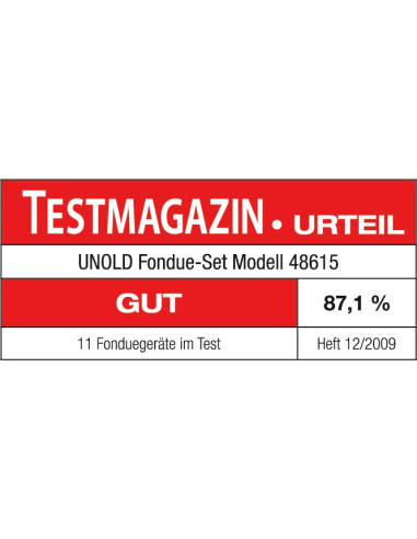 Elektryczne Fondue Unold 0,8L 6 Osób Stal Nierdzewna