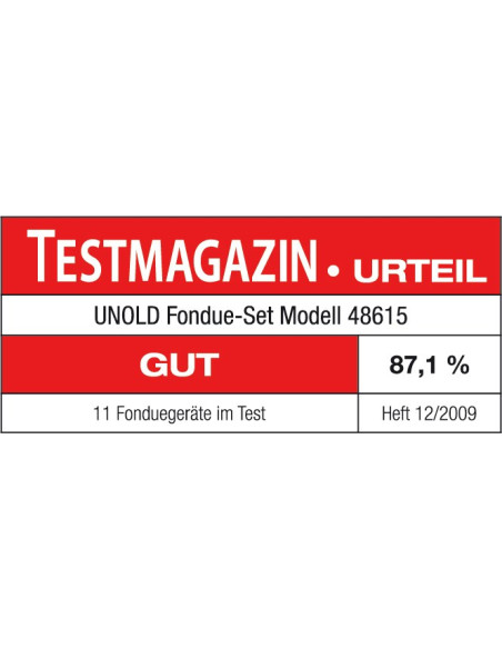Elektryczne Fondue Unold 0,8L 6 Osób Stal Nierdzewna