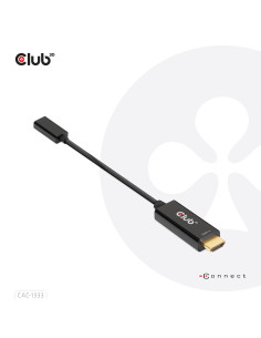 Club 3D Cac-1333 Adapter Kablowy 0,22 M Hdmi Typu A (Standard) Usb Type-C Czarny