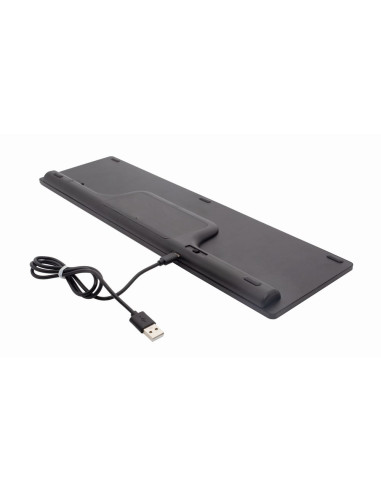 Gembird Kbs-Eclipse-M500 Klawiatura Dołączona Myszka Rf Wireless Qwerty Us English Czarny