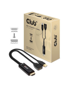 Club3D Hdmi 2.0 To Displayport 1.2 4K60Hz Hdr M/F Active Adapter Czarny 2