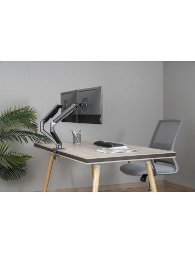 Gembird Ma-Da2-05 Uchwyt / Stojak Do Monitorów 81,3 Cm (32") Szary Biurko