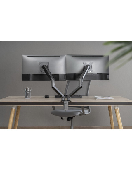Gembird Ma-Da2-05 Uchwyt / Stojak Do Monitorów 81,3 Cm (32") Szary Biurko