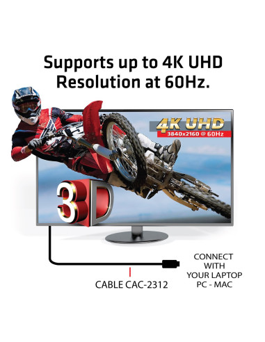 Club3D Hdmi 2.0 4K60Hz Uhd Cable 5M/16.4Ft
