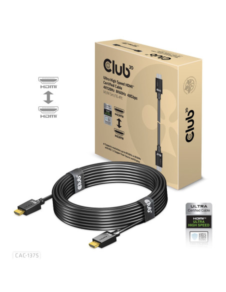 Club3D Cac-1375 Kabel Hdmi 5 M Hdmi Typu A (Standard) Czarny