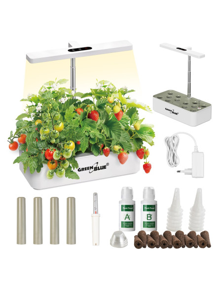 Greenblue Inteligentny System Wewnętrznej Uprawy Roślin, Doniczka Smart, Pojemność 4L, Na 12 Roślin, Diody Led Full Spectrum