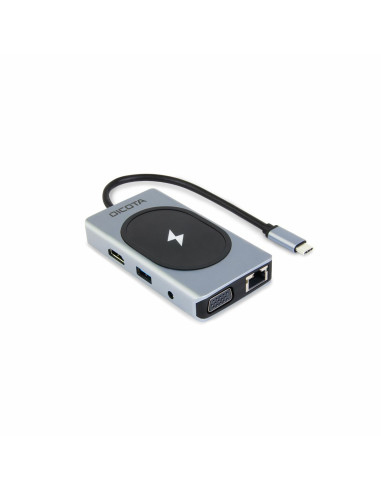 Dicota D32059 Huby I Koncentratory Usb Type-C Czarny, Srebrny