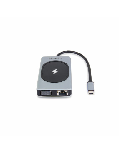 Dicota D32059 Huby I Koncentratory Usb Type-C Czarny, Srebrny