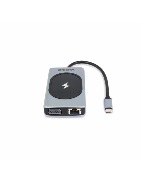 Dicota D32059 Huby I Koncentratory Usb Type-C Czarny, Srebrny