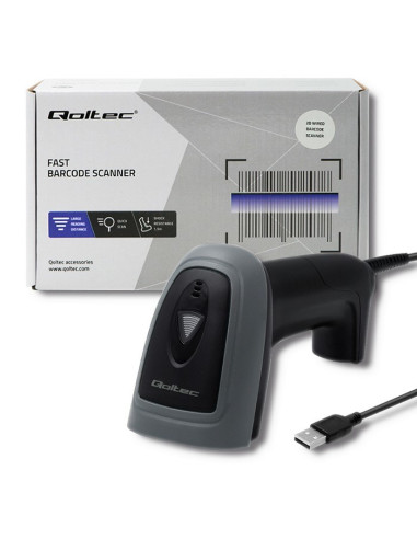 Qoltec Czytnik Kodów Kreskowych 1D I 2D | Usb