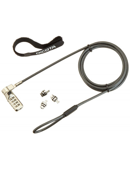 Dicota D31713 Zapięcie Do Kabli Czarny 2 M