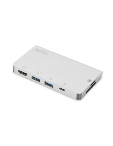 Digitus Wieloportowa Podróżna Stacja Dokująca Usb Type-C™, 6 Portów