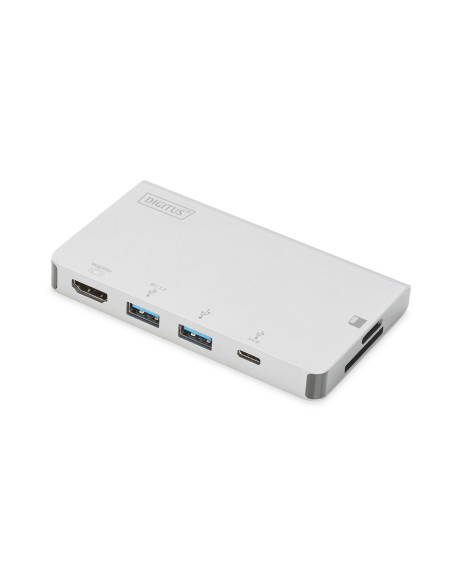 Digitus Wieloportowa Podróżna Stacja Dokująca Usb Type-C™, 6 Portów